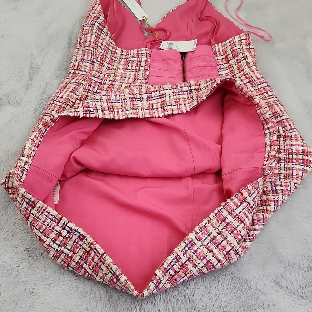 NWT House of Harlow 1960 CANDY tweed dress size Large - Picture 14 of 15